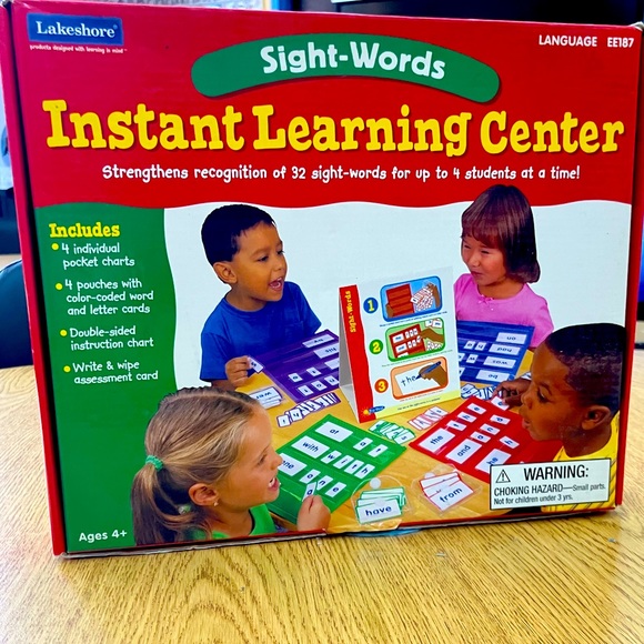 lakeshore Toys Lakeshore Sight Words Instant Learning Center Poshmark